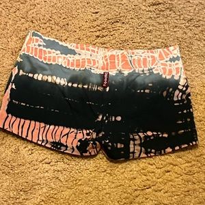 Hard Tail athletic shorts tie dye